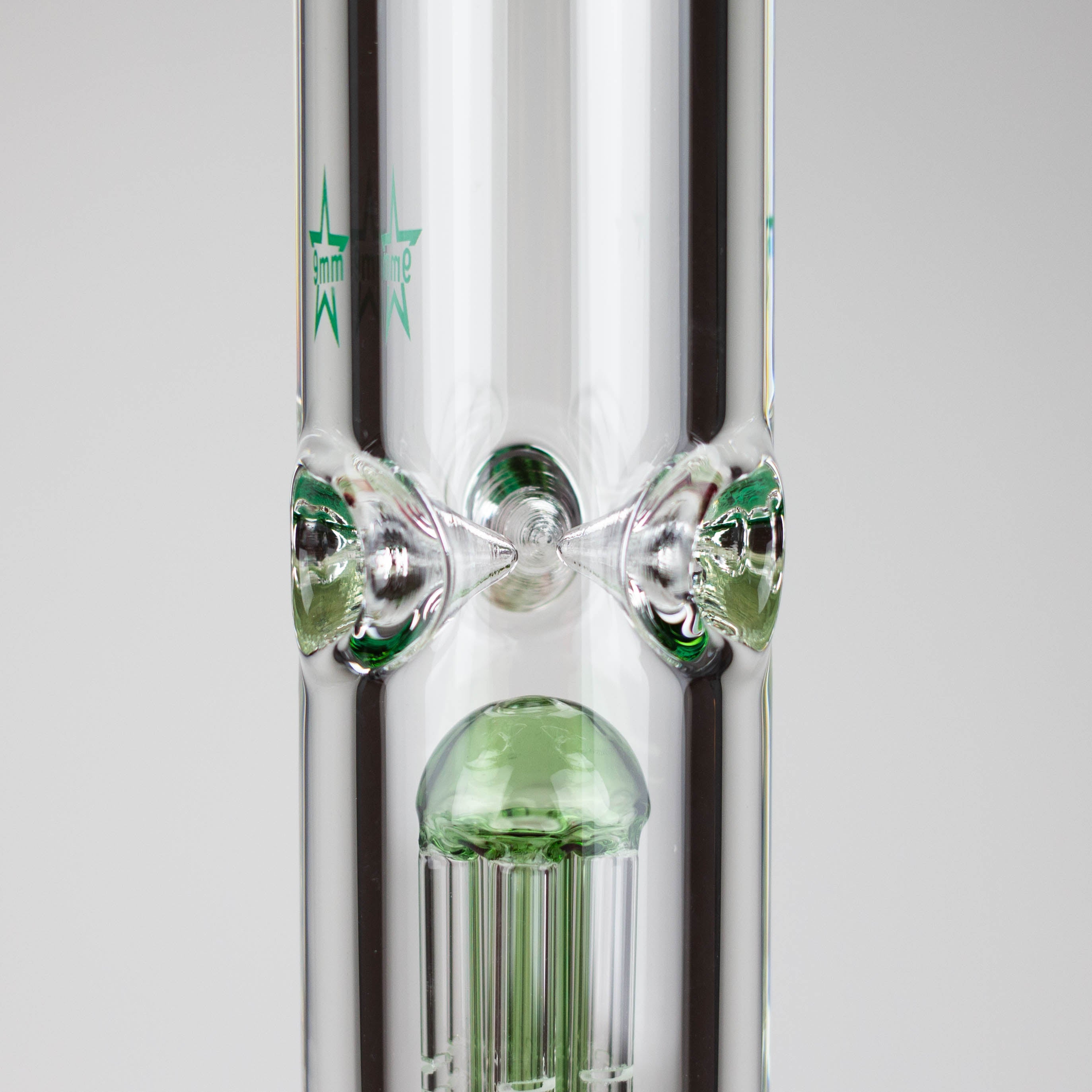 GENIE | 24" 9mm Triple Percolator Beaker Glass Bong [GB1907]