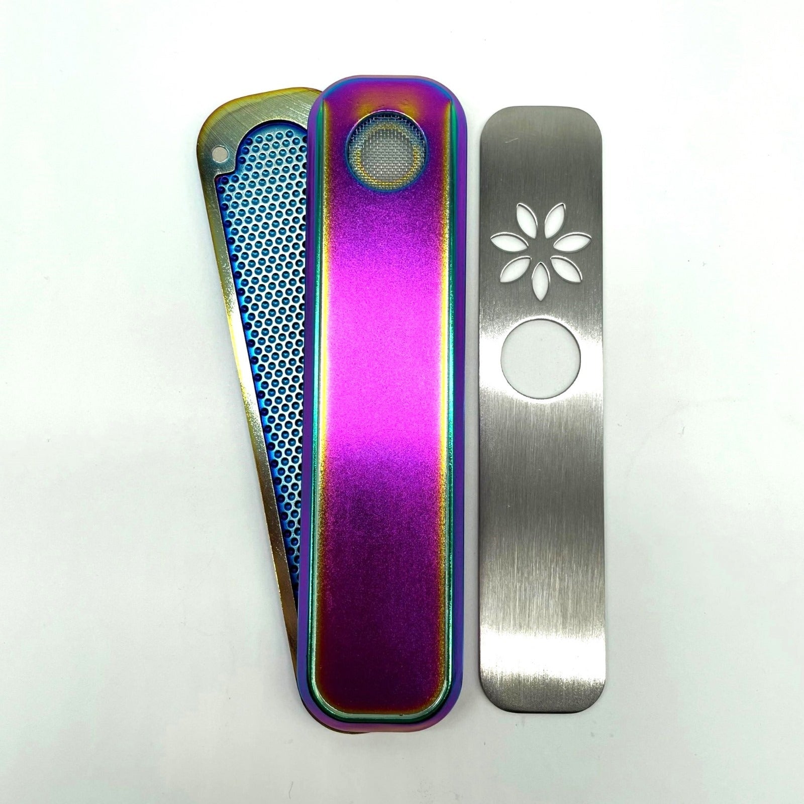 Classic Flat Metal Pipe For Dry Herb [PIP790]