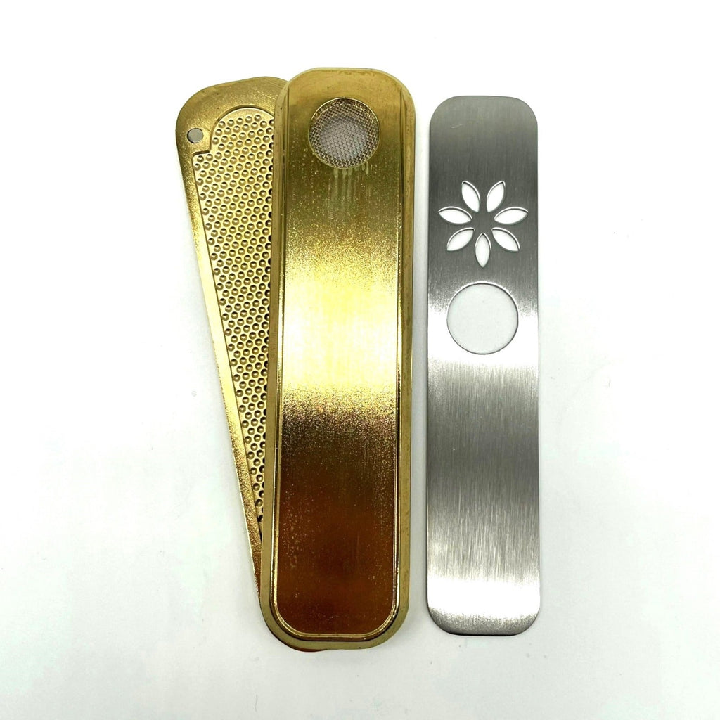 Classic Flat Metal Pipe For Dry Herb [PIP790]