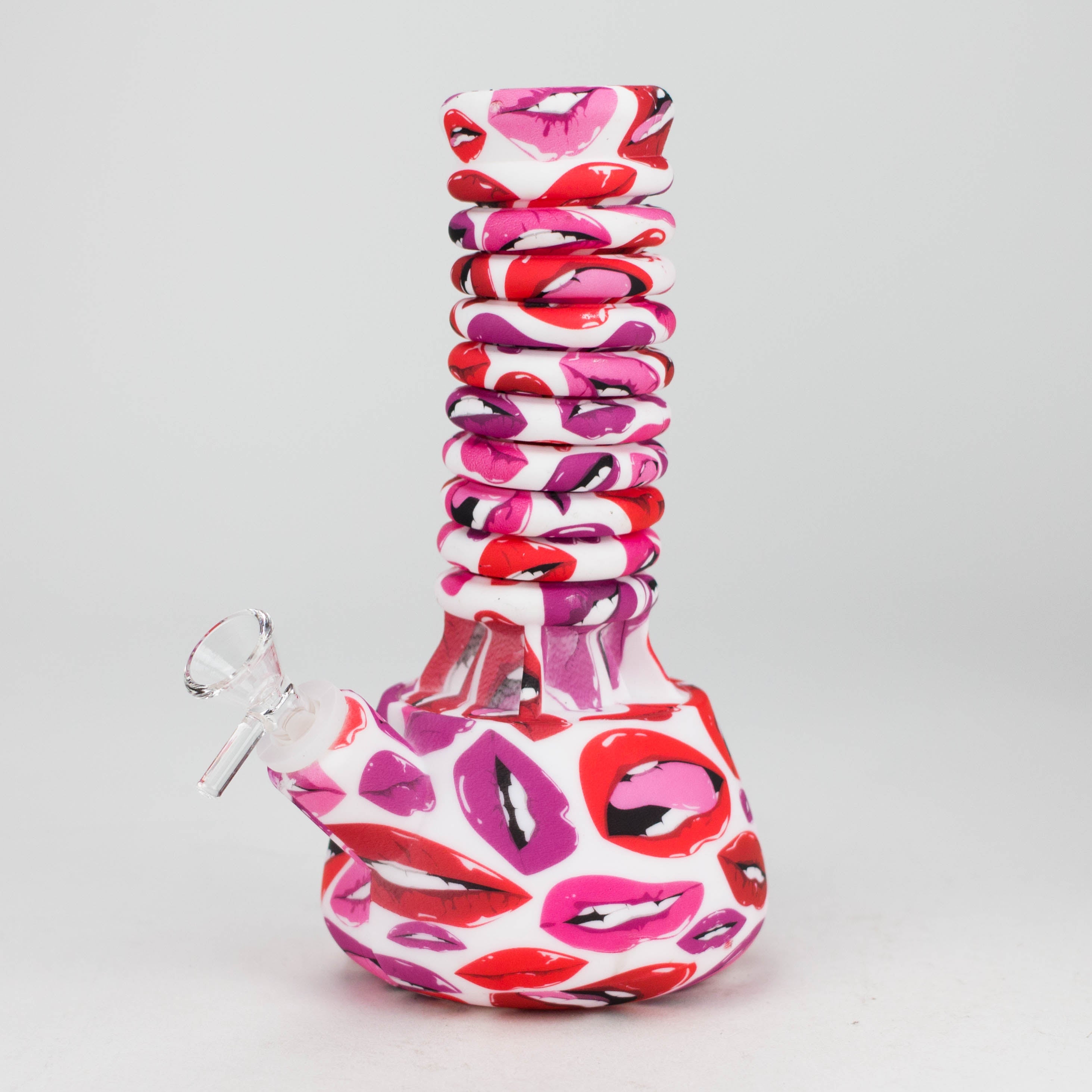 9"-15" extendable silicone water bong