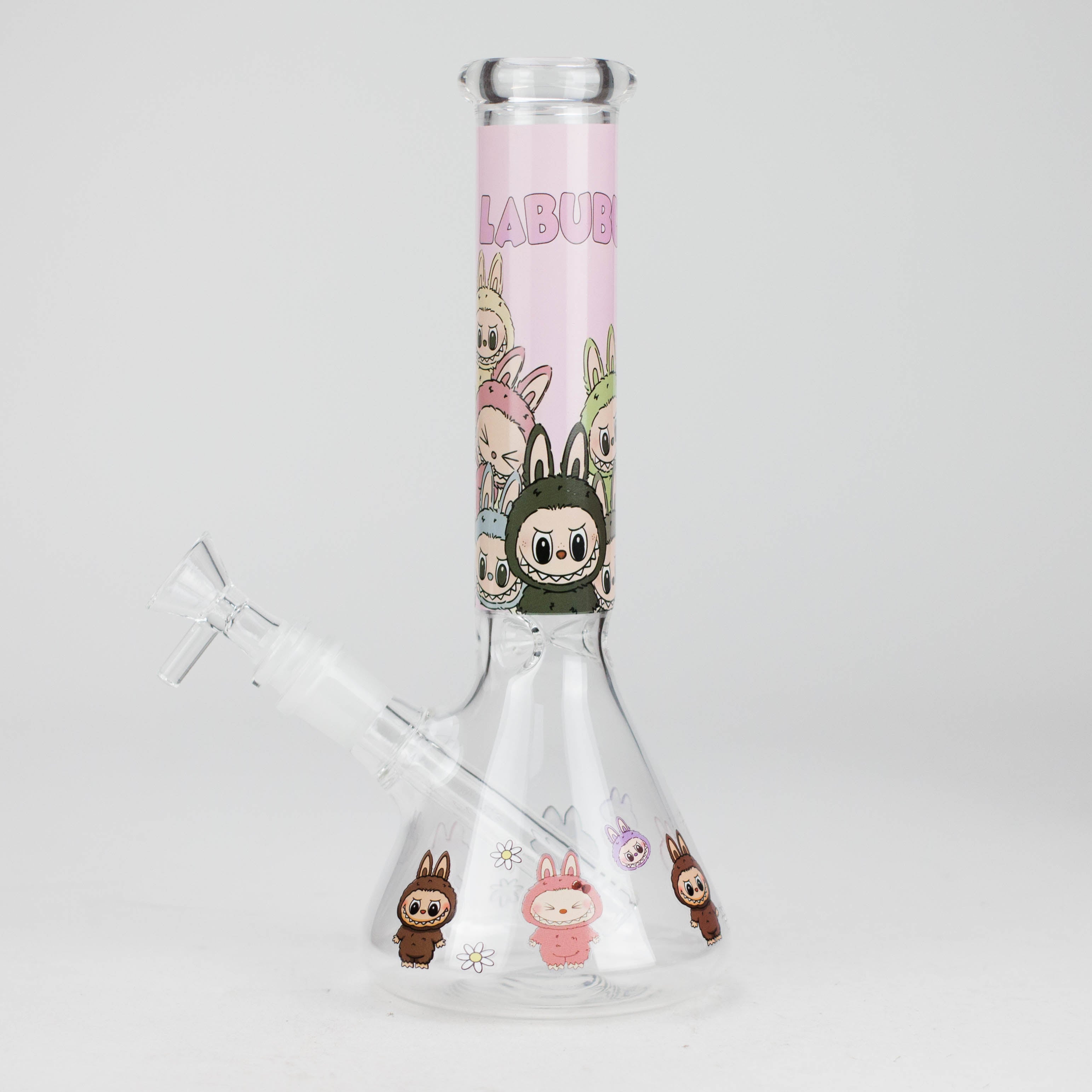10" Catton Girl Design Glass Beaker Bong