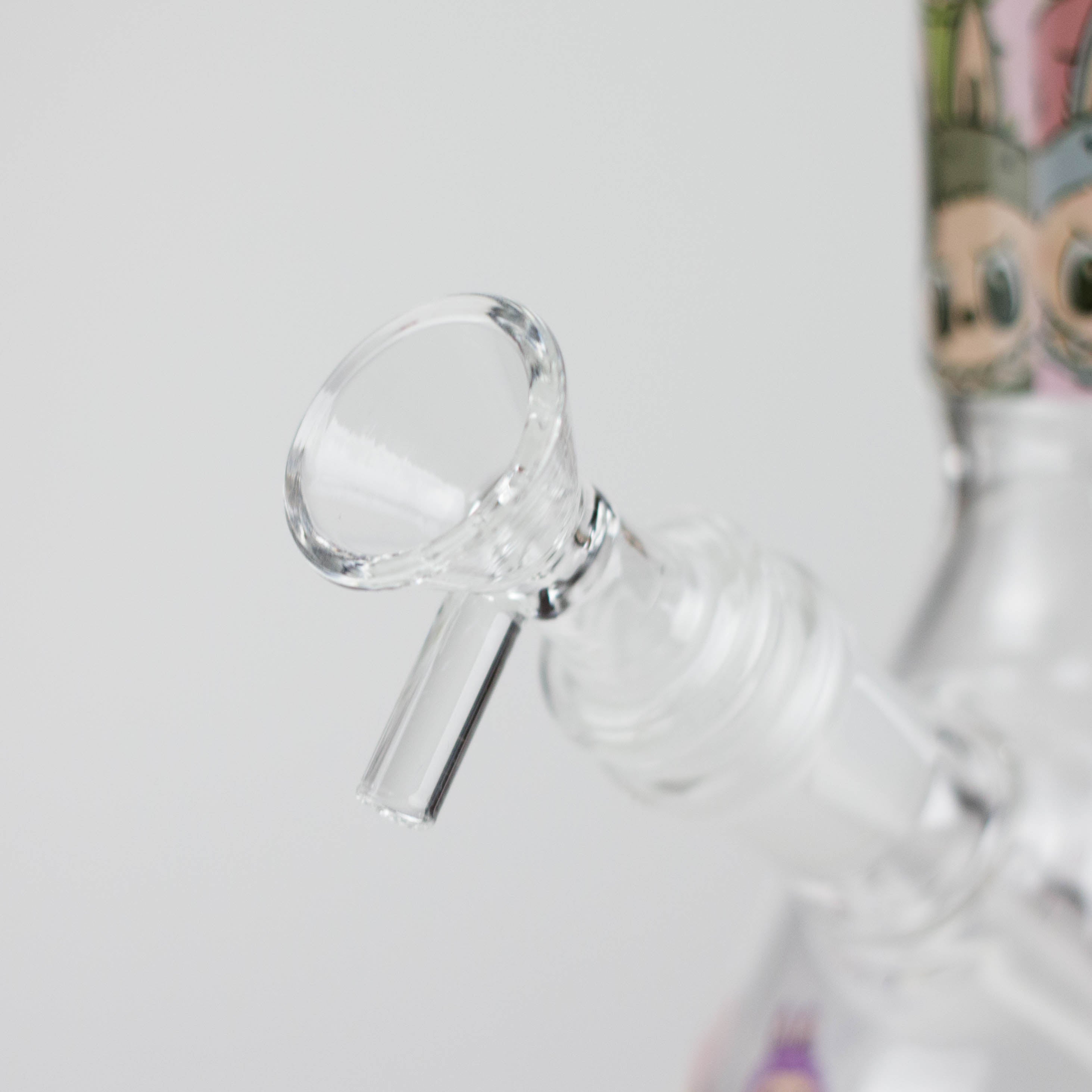 10" Catton Girl Design Glass Beaker Bong