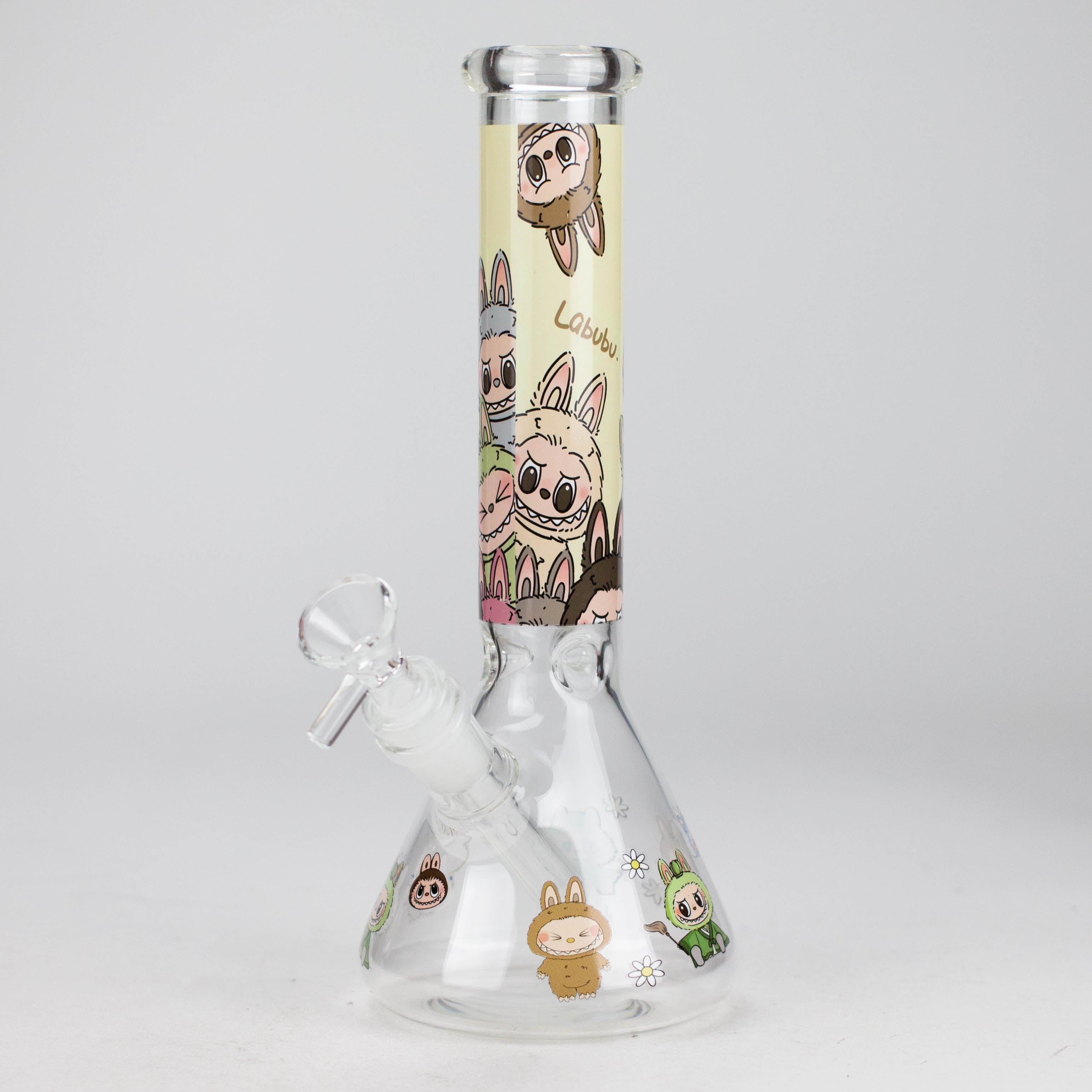 10" Catton Girl Design Glass Beaker Bong