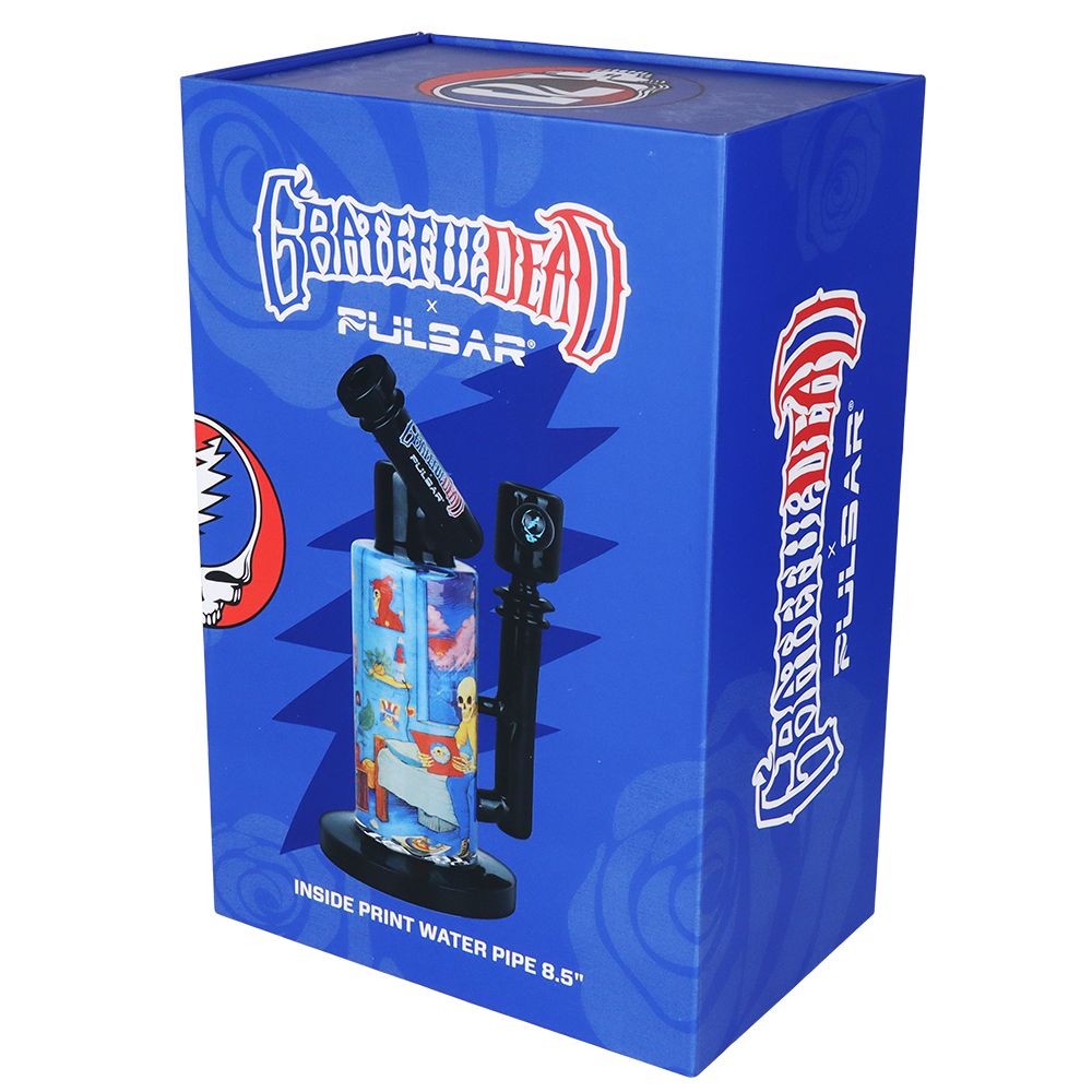 Grateful Dead x Pulsar Inside Print Water Pipe - 8.5" / Deadhead Dorm