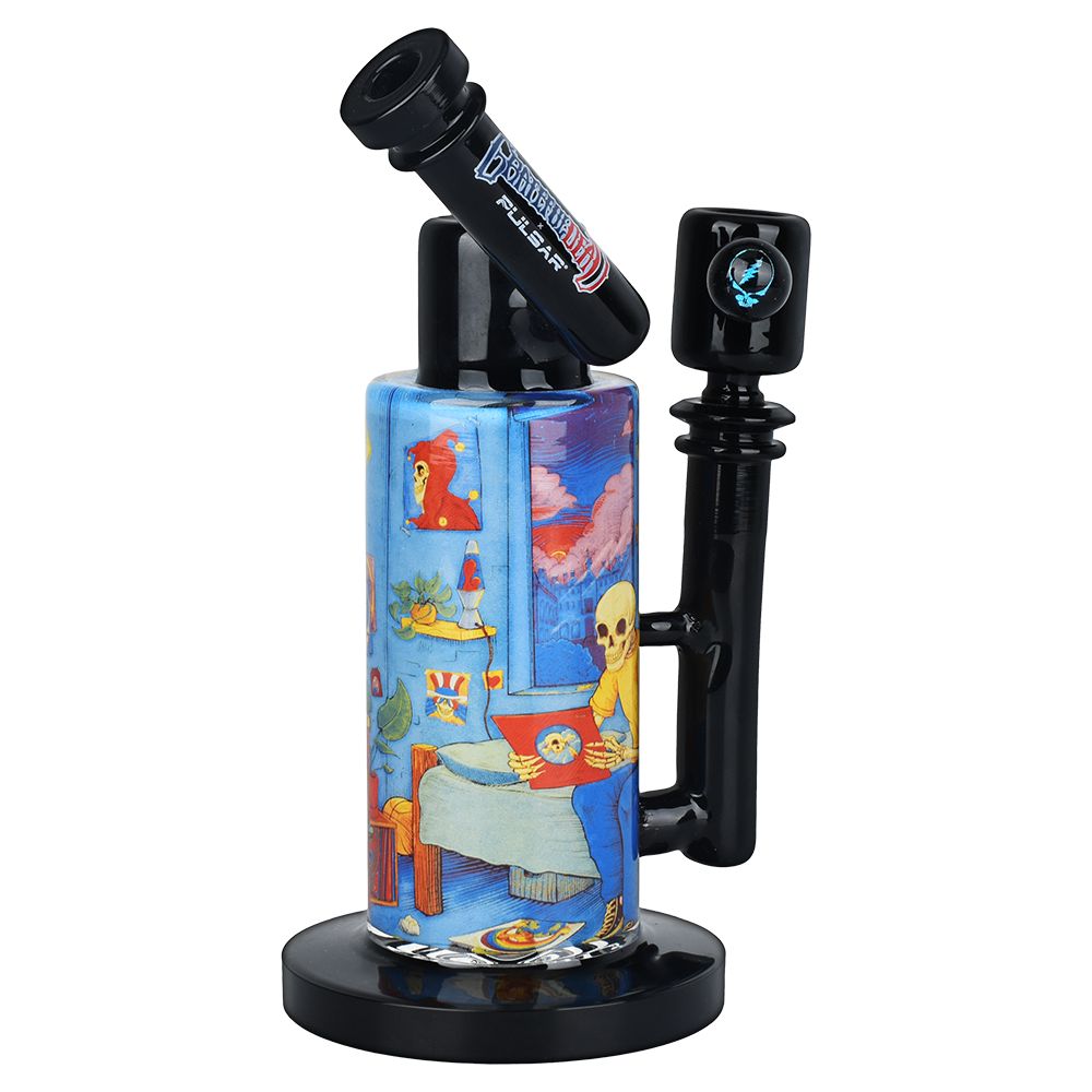 Grateful Dead x Pulsar Inside Print Water Pipe - 8.5" / Deadhead Dorm