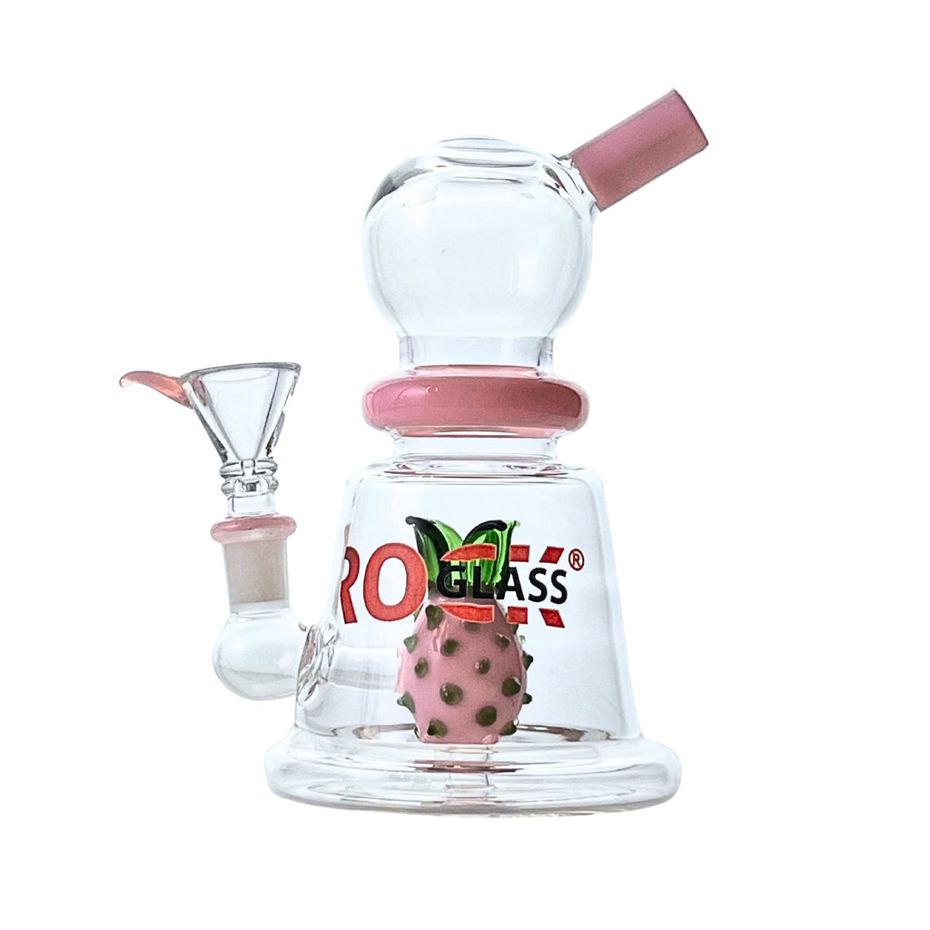 Luau 7" Rock Glass Pineapple Perc Bong