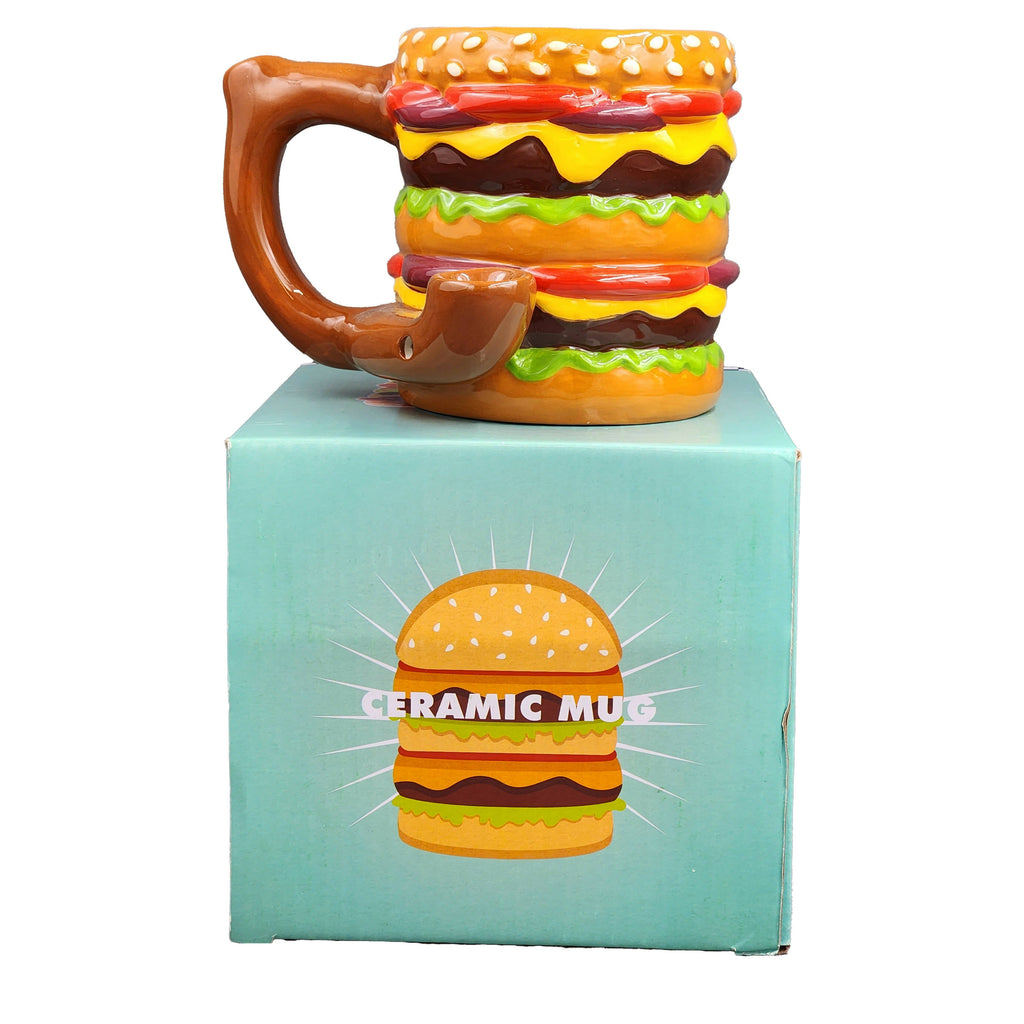 Cheeseburger pipe mug